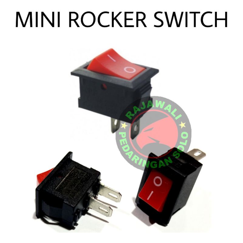 SAKLAR ON OFF MINI 15x10mm ROCKER SWITCH AC DC