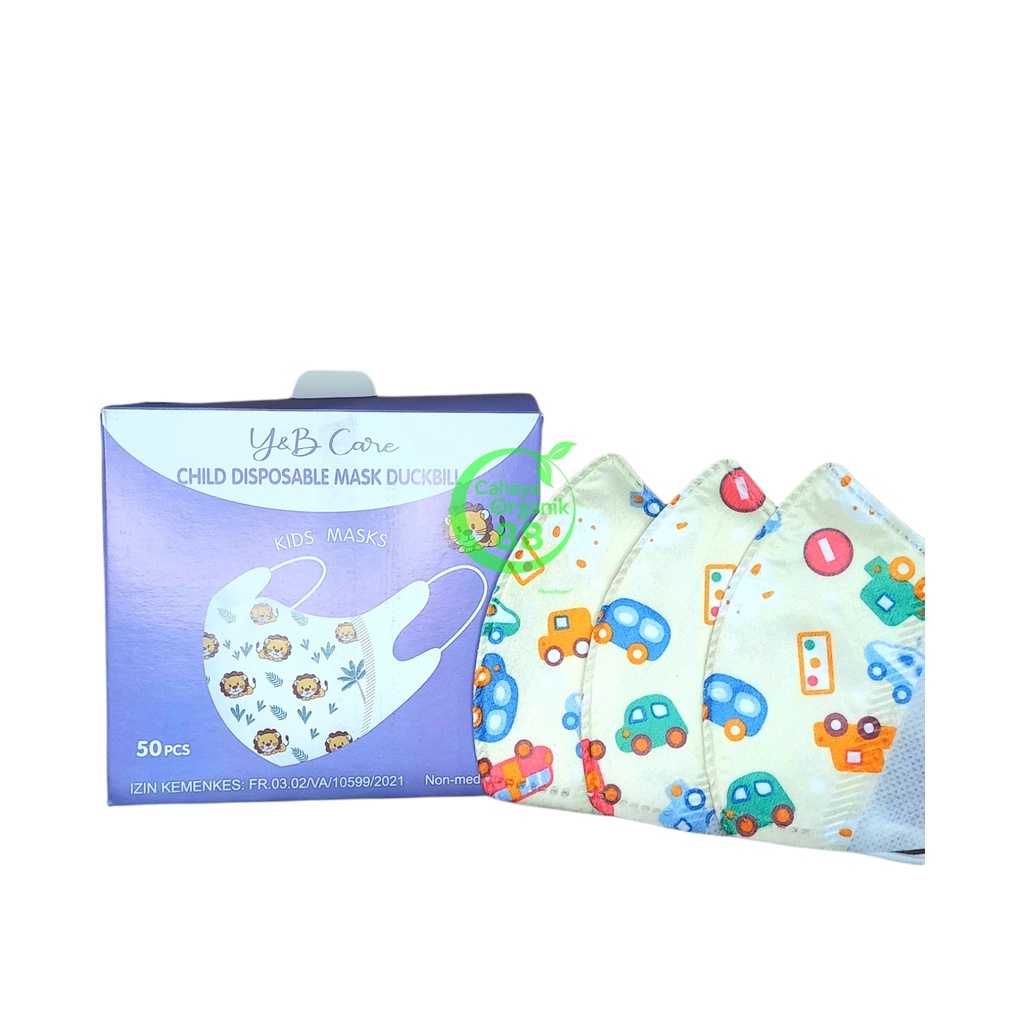 Masker Duckbil / Duckbill 3 Ply Anak 1 Box Isi 50 Pcs