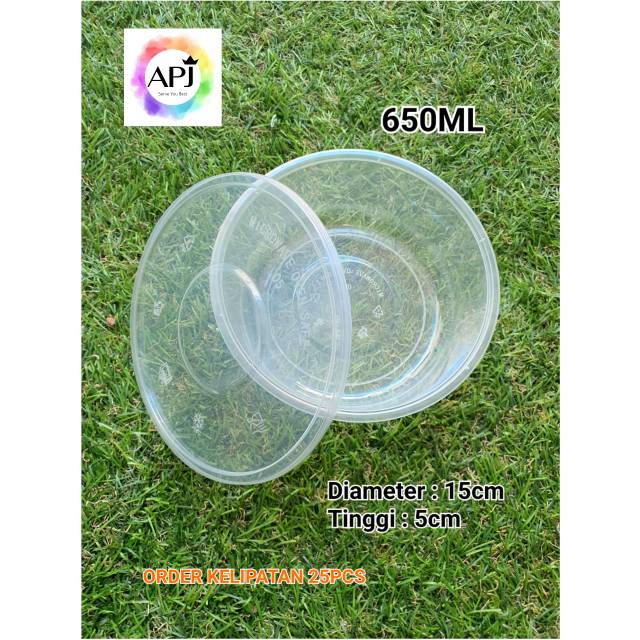 Thinwall Cup 650ml Thinwall Bowl 650ml Mangkok Plastik 650 ml Anti Tumpah
