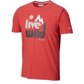 Columbia Men's Terra Vale Tee Sunset Red