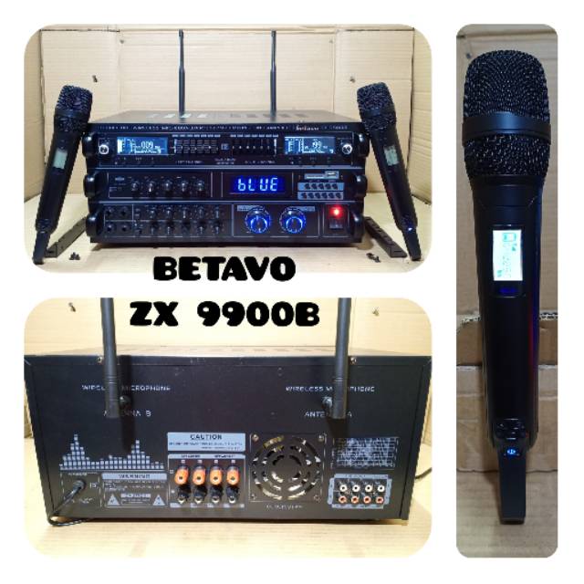 AMPLI KARAUKE 3 IN 1 BETAVO ZX 9900B AMPLIFIER SOUND SYSTEM