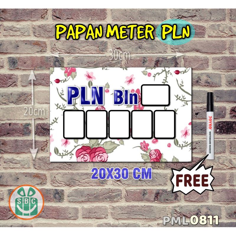 

Stokastik Papan Meter Listrik PLN PAM motif Unik - Flower 11