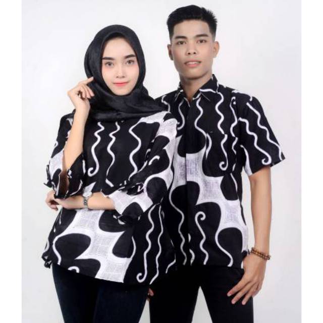 BROJOMUSTI BATIK PRIA LENGAN PENDEK - Couple Batik Modern