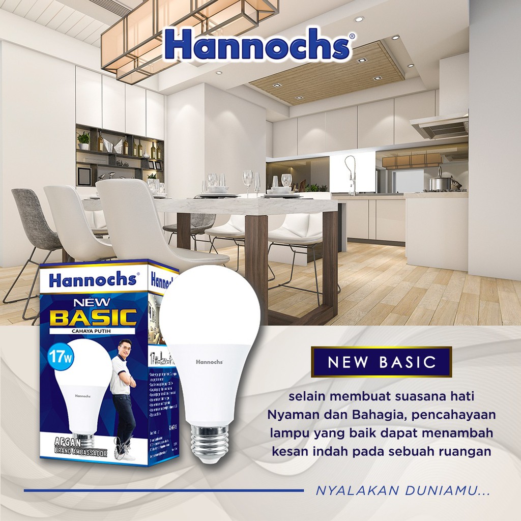 Lampu Led Ledbulb Basic Hannochs Bergaransi ResmI SNI