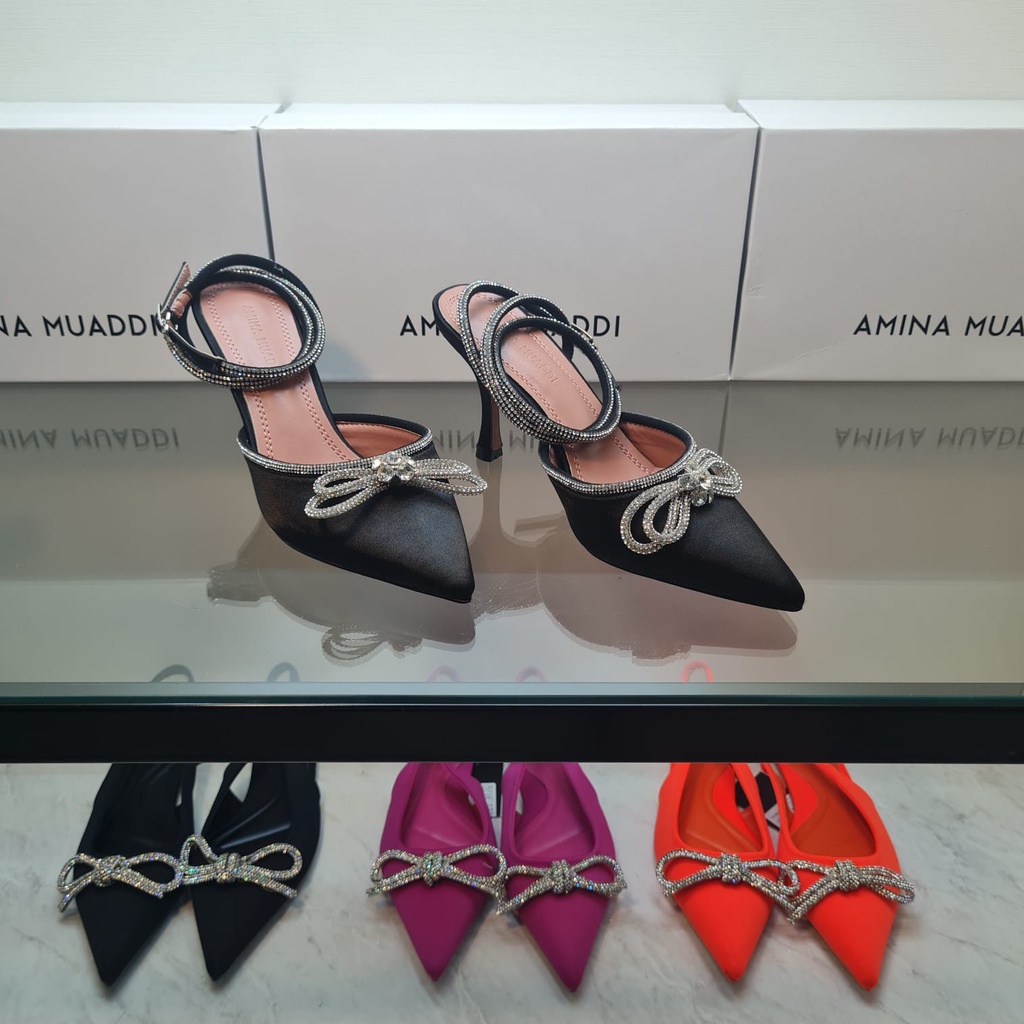 [ NEW ]Amina Muaddi 755- SNR Heels 9cm