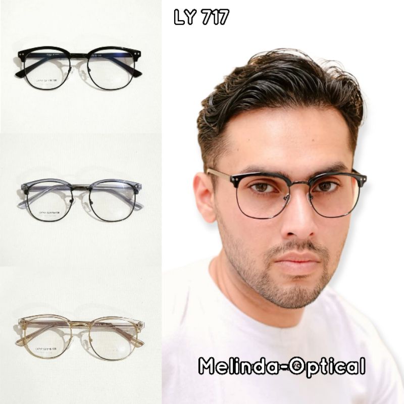 Kacamata Cowok Model Terbaru,Paket Lensa Minus Antiradiasi,Kacamata Kode LY 717,Kacamata Pria Terbar