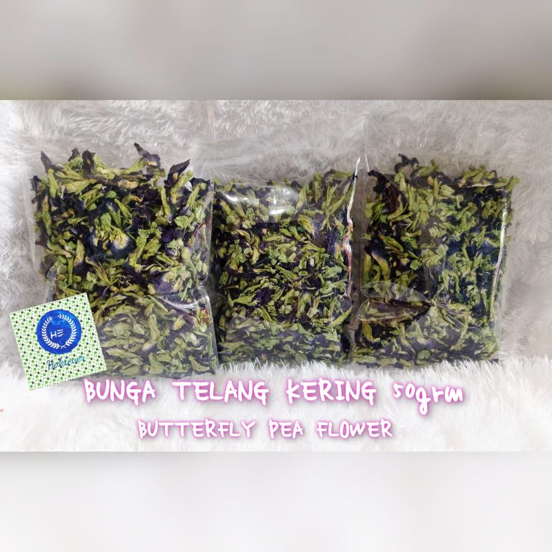 

Bunga telang kering, butterfly pea flower 50gram