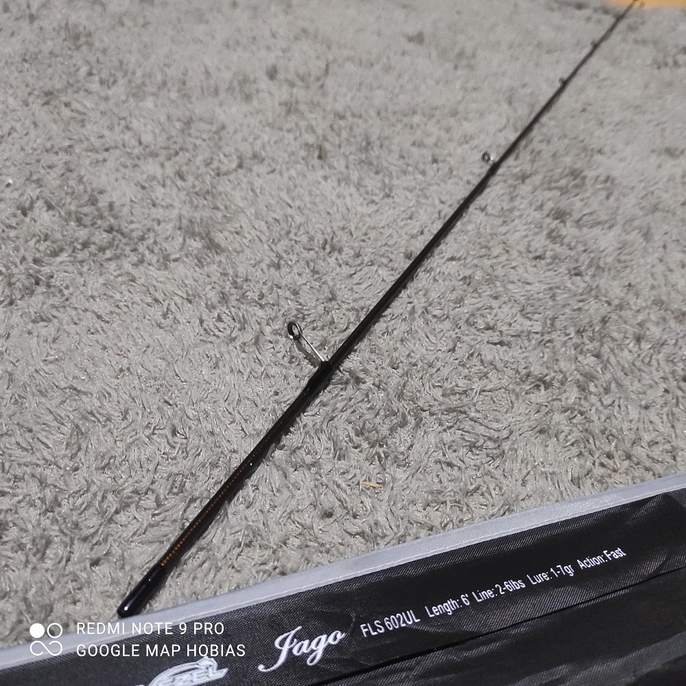 top section ujung aja 602 joran pancing vezel jago 180