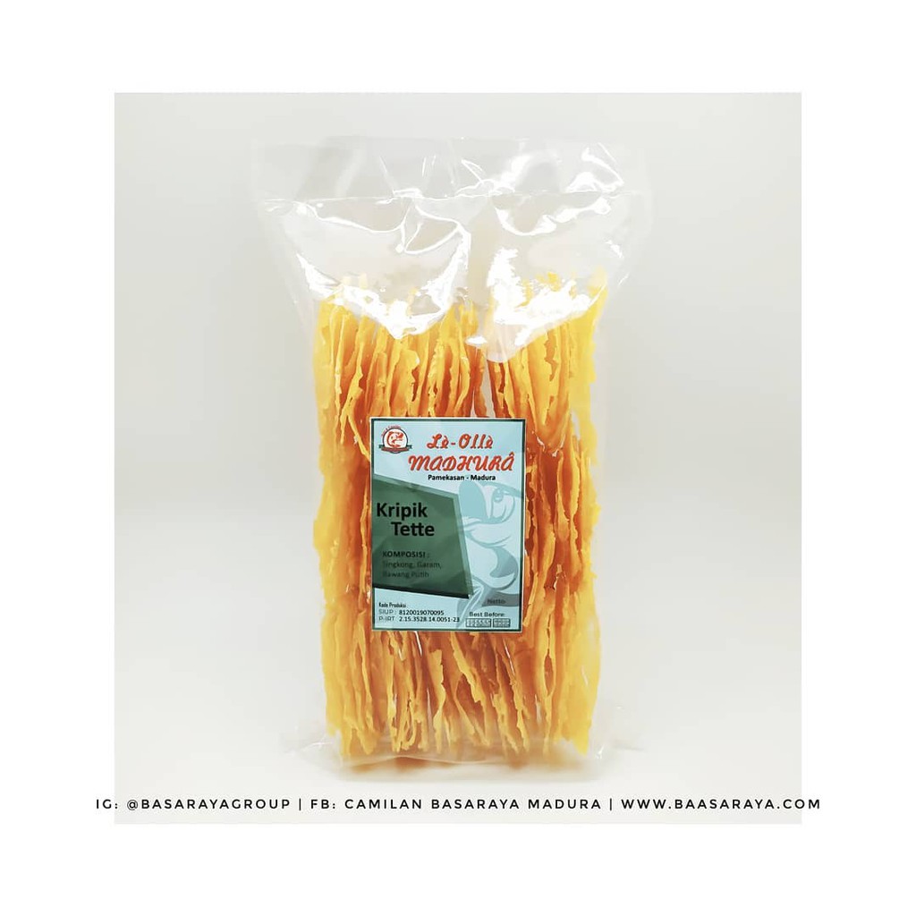 

Keripik Tette 488 gr Basaraya