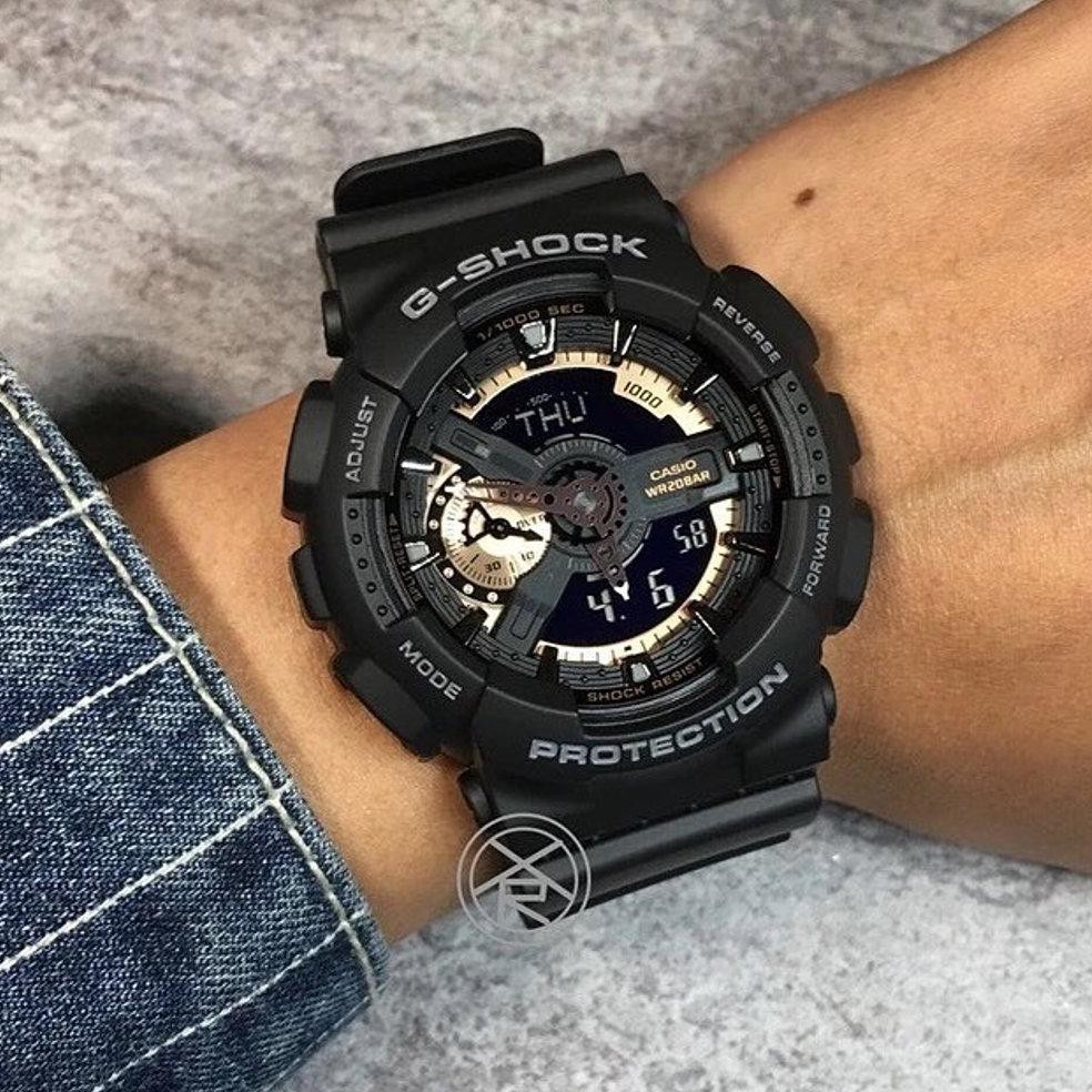 JUAL PALING LAKU JAM TANGAN NEW CASIO G-SHOCK GA110 HIJAU ARMY DOUBLE WARNA BARU TERMURAH TERBAIK