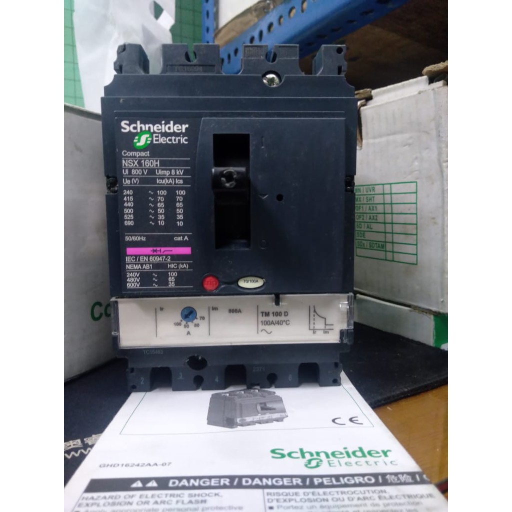 SCHNEIDER MCCB 70KA COMPACT NSX NSX160H 3P 160A TMD LV430670