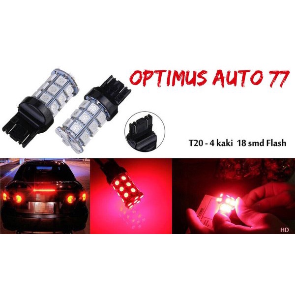 Led Stop Lamp Tancep 7443 T20 18 Titik Lampu Rem Lampu Sein Non Kedip Manteng Mobilio Brio Sigra Calya Jazz Crv Brv Terios Rush Xpander