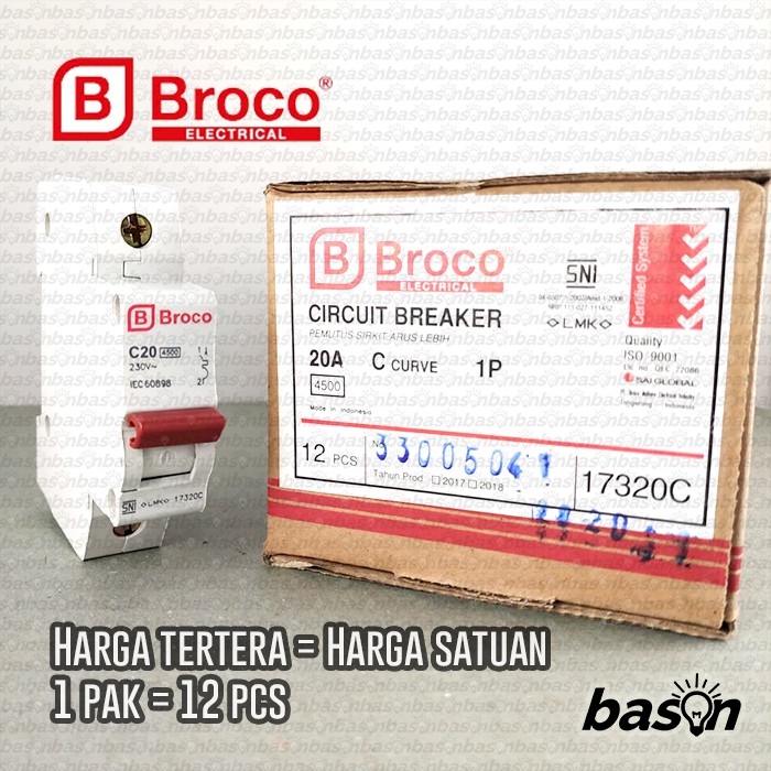 BROCO MCB 20A - 1P 17320C