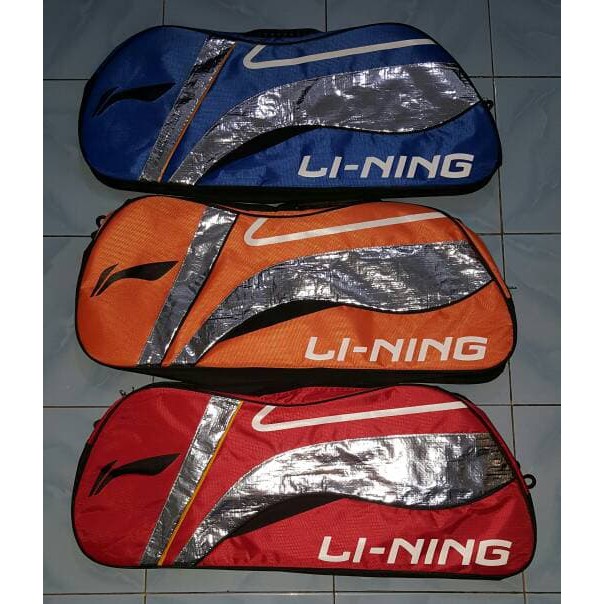 Unik Tas Badminton Raket Lining 3 seleting   Tas Raket Lining Murah
