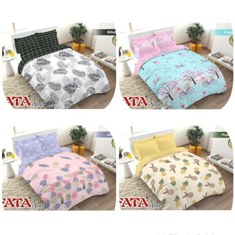 Bedcover Fata Bed Cover Set Minimalis Ukuran King 180x200 Queen 160x200 Shopee Indonesia