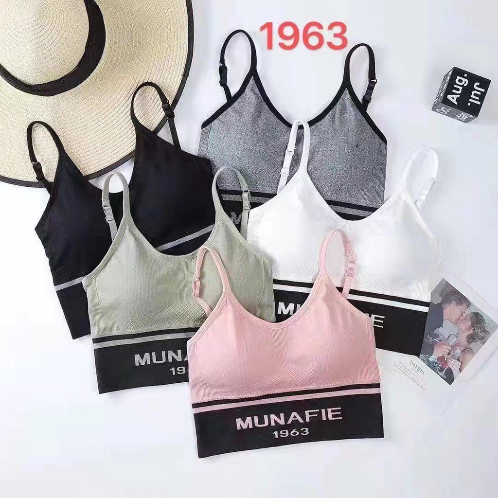 BRA SPORT MUNAFIE TANPA KAWAT BRA FASHION OLAHRAGA