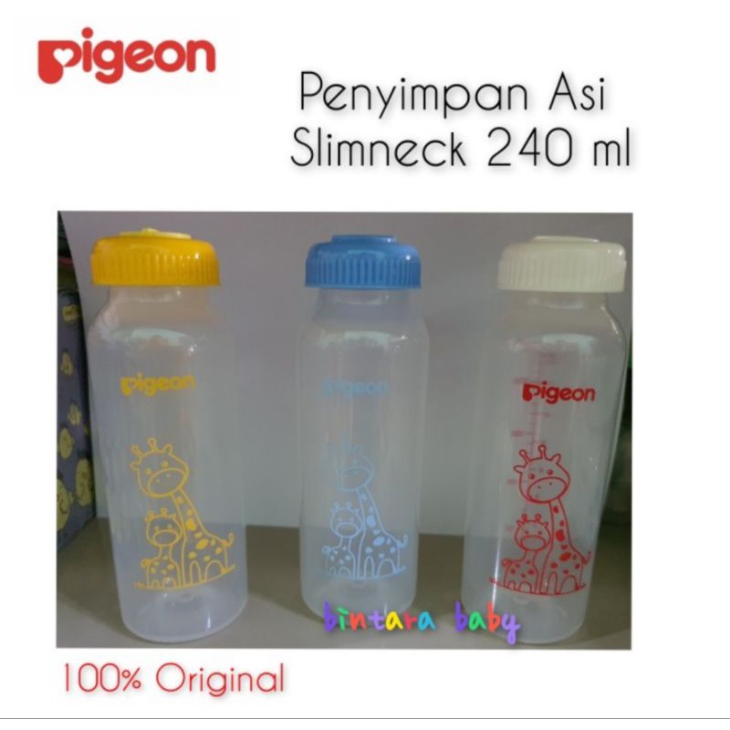 Pigeon Storage Botol 120ml 240ml penyimpan asi breastmilk storage penyimpan bisa jadi botol susu / Botol untuk Pompa Asi Pigeon Standarneck