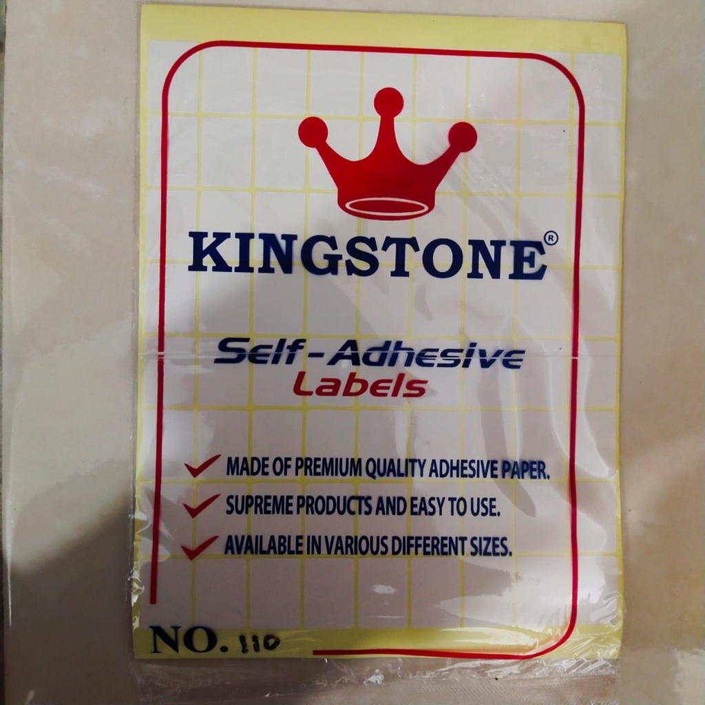 Label Harga Kingstone NO. 110 Sticker Self Adhesive Lables