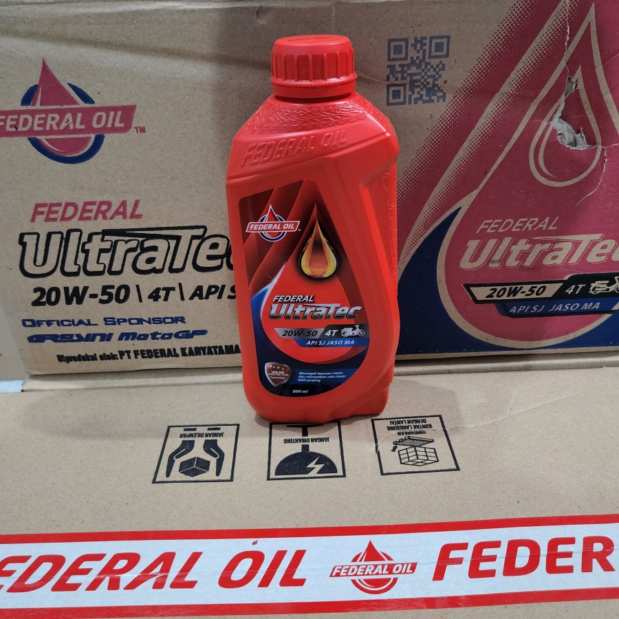 Oli Oil Mesin Federal Ultratec Ultra Tec Bebek Sport 4T 0.8L Perdus 1 dus x 24 Botol