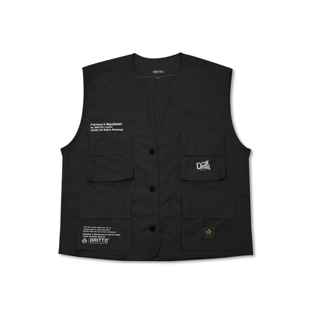 Dritto Vest - Nazio Rompi/Vest Unisex - Hitam