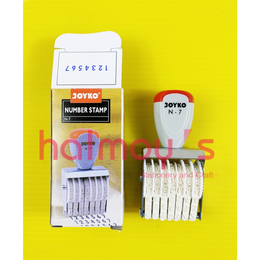 

STEMPEL / STAMP ANGKA / NUMBER JOYKO N - 7 ( 7 DIGIT )