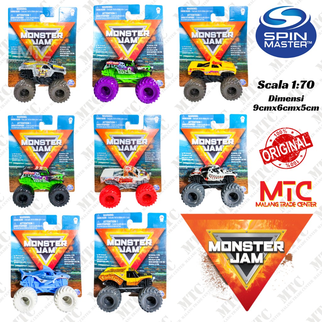 Mainan Mobil Truk Monster Jam Spin Master Skala 1:70