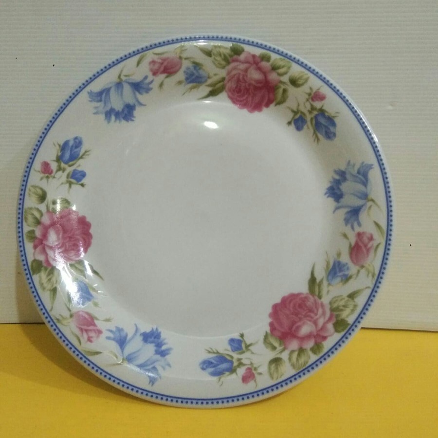 Piring keramik ceper bunga 10 "inch"