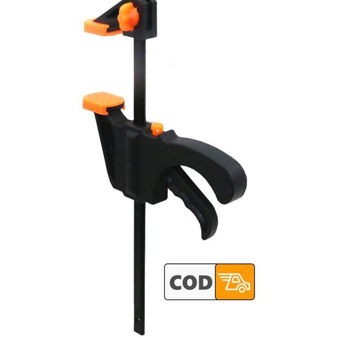 Ready Stok Klem Jepit Kayu F Clamp / Catok Penjepit Press Alat Pertukangan Kayu Modern