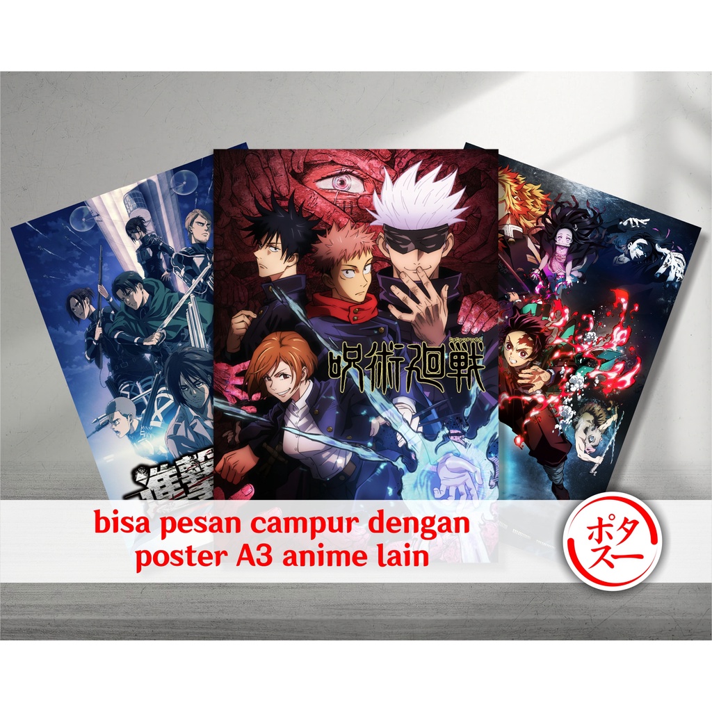 Koleksi Poster A3 Anime Game A - Ayaka Ganyu Eula HuTao Kazuha Keqing Klee Shenhe Raiden Shogun Xiao Yae Miko Yelan Zhongli