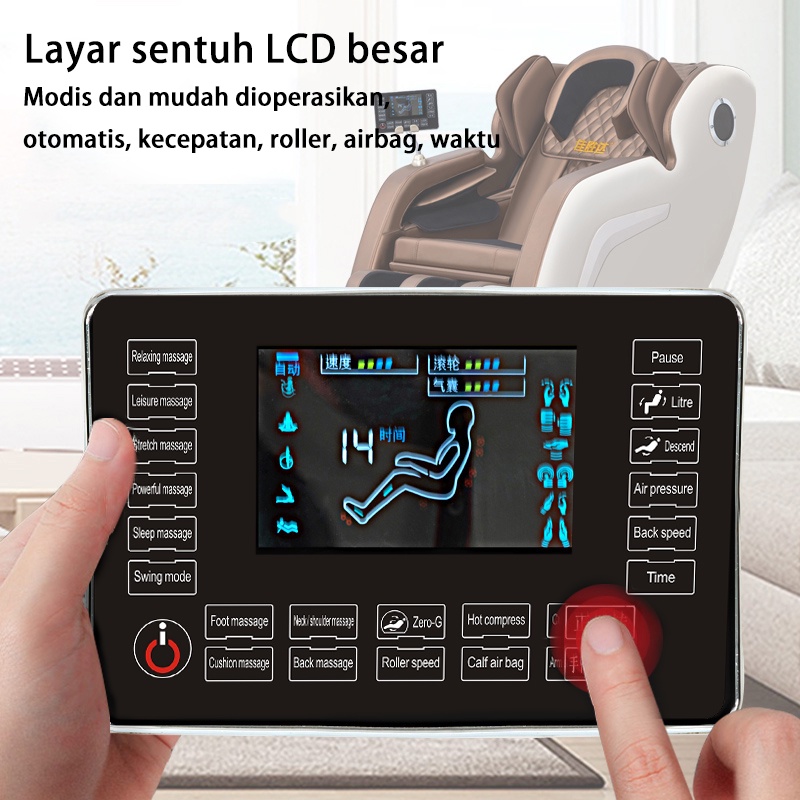 Kursi Pijat Musik Remote Control Layar Besar, Sofa Pijat Kapsul Multi-fungsi Mewah Kelas Atas Yang Sepenuhnya Otomatis