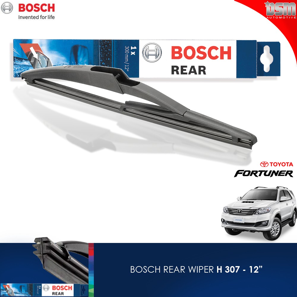 Bosch Rear Wiper / Wiper Belakang Toyota Fortuner - 12 Inch / Bosch Original / DSM