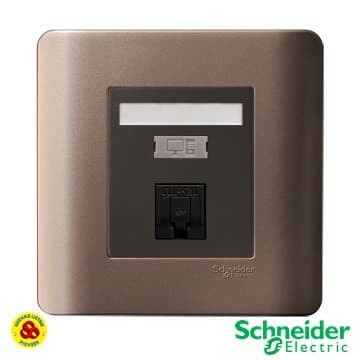 SCHNEIDER STOP KONTAK DATA CAT5 ZENCELO E8431RJ_5 SZ OUTLET DATA BRONZ