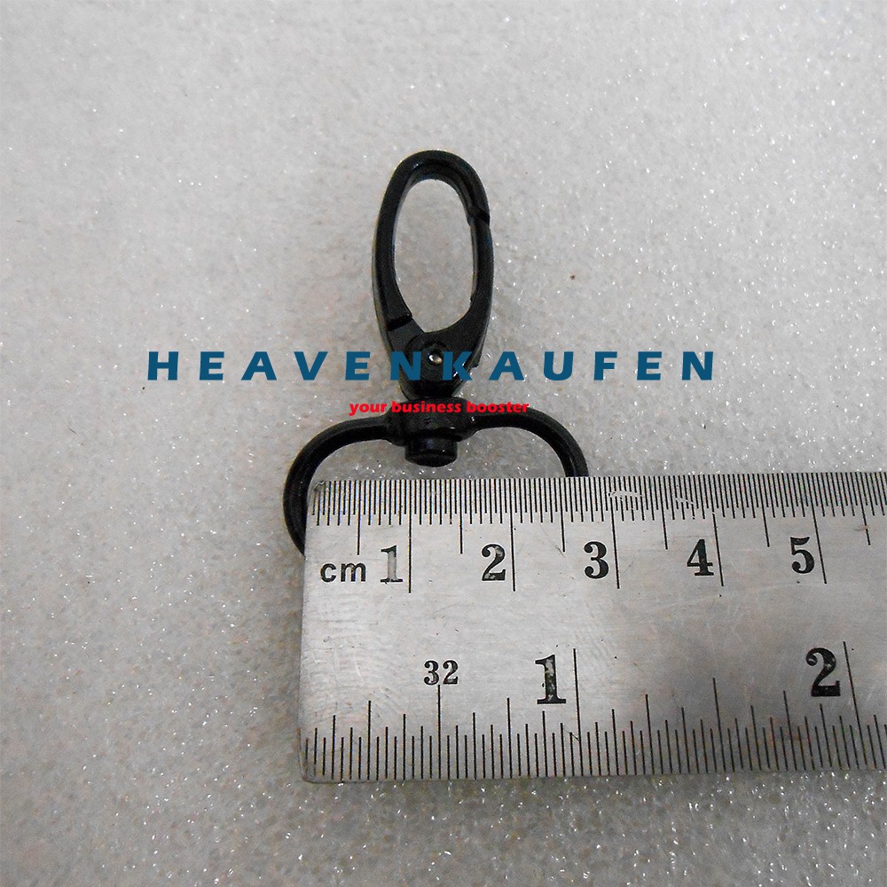 Kait Pengait Kaitan Gantungan Hook Tas 2.5 cm Warna Hitam Standard