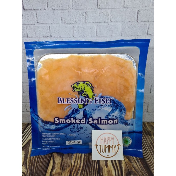 

smoked salmon blessing fish 250gr ikan salmon asap