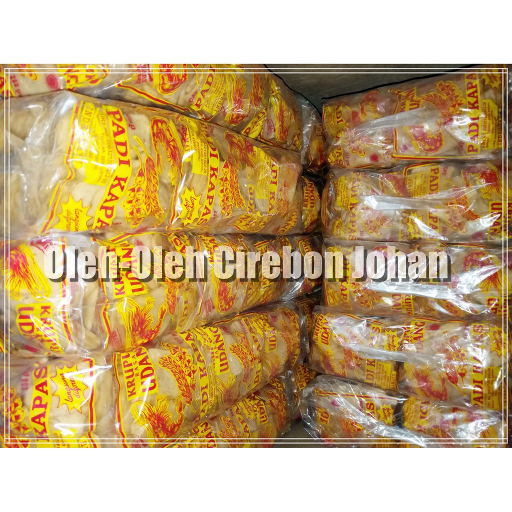 

Krupuk Padi Kapas Udang (ball isi 20 bungkus)