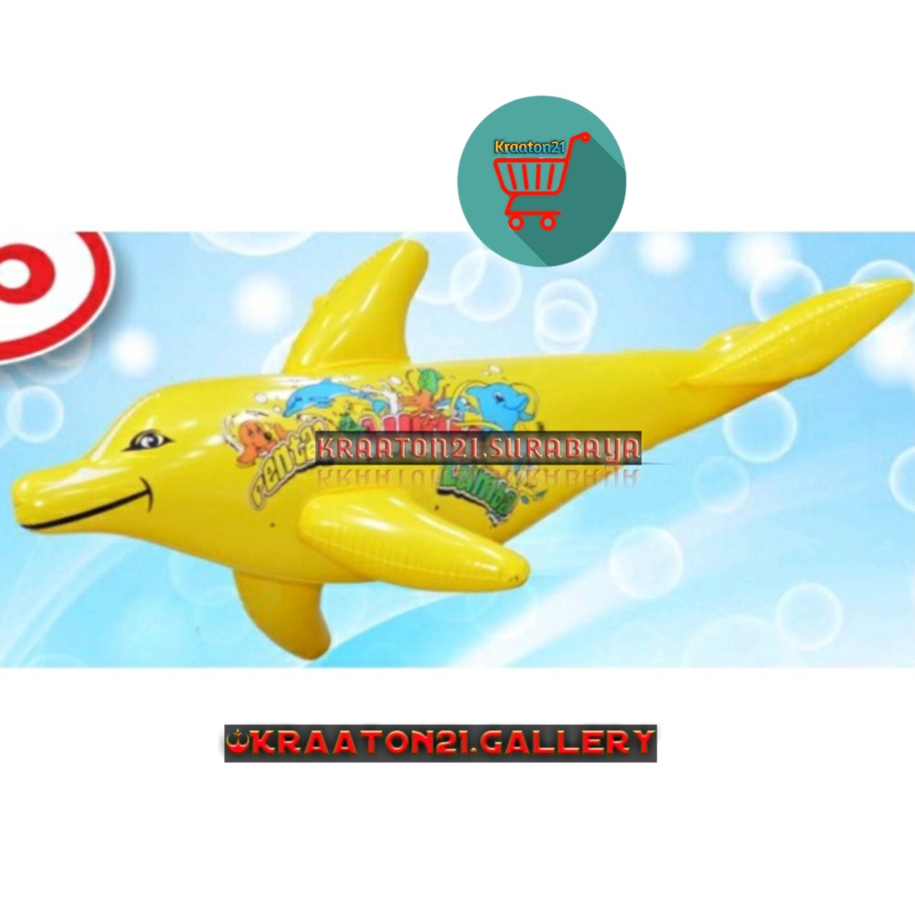 Balon Tiupan Karakter Lumba-Lumba / Balon Terbang / Balon Gas / Balon Grosir
