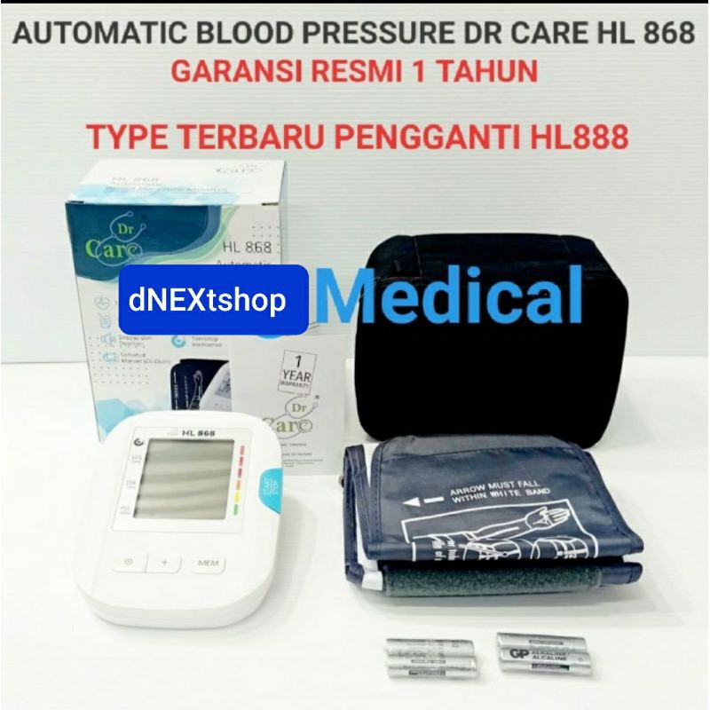 Tensi darah digital Dr Care HL 888 Tensimeter Alat Cek darah digital