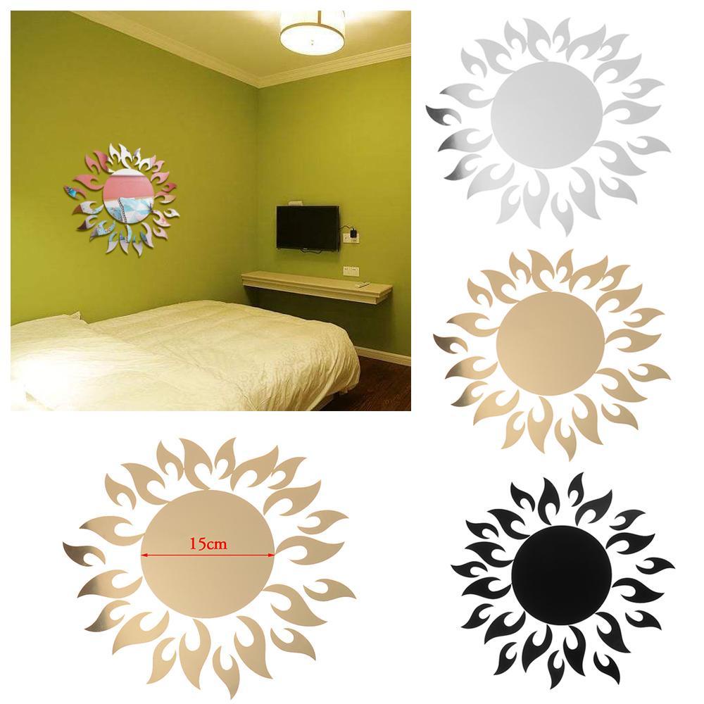 Solighter Sun Wall Sticker New Dekorasi Rumah Kamar Akrilik