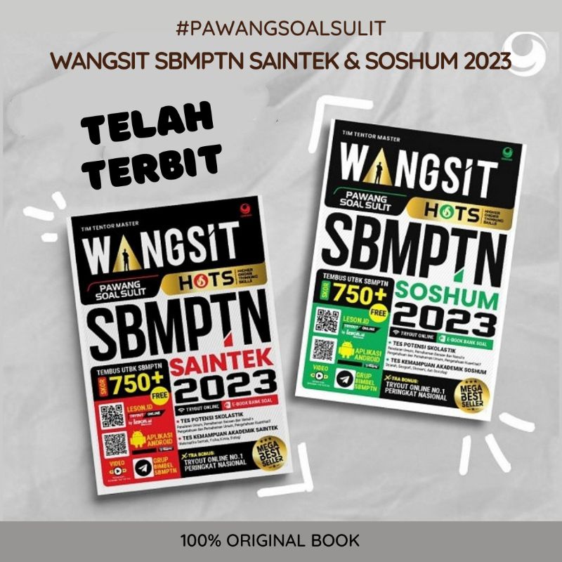 BUKU WANGSIT UTBK SBMPTN SOSHUM & SAINTEK 2023 (100% ORIGINAL)