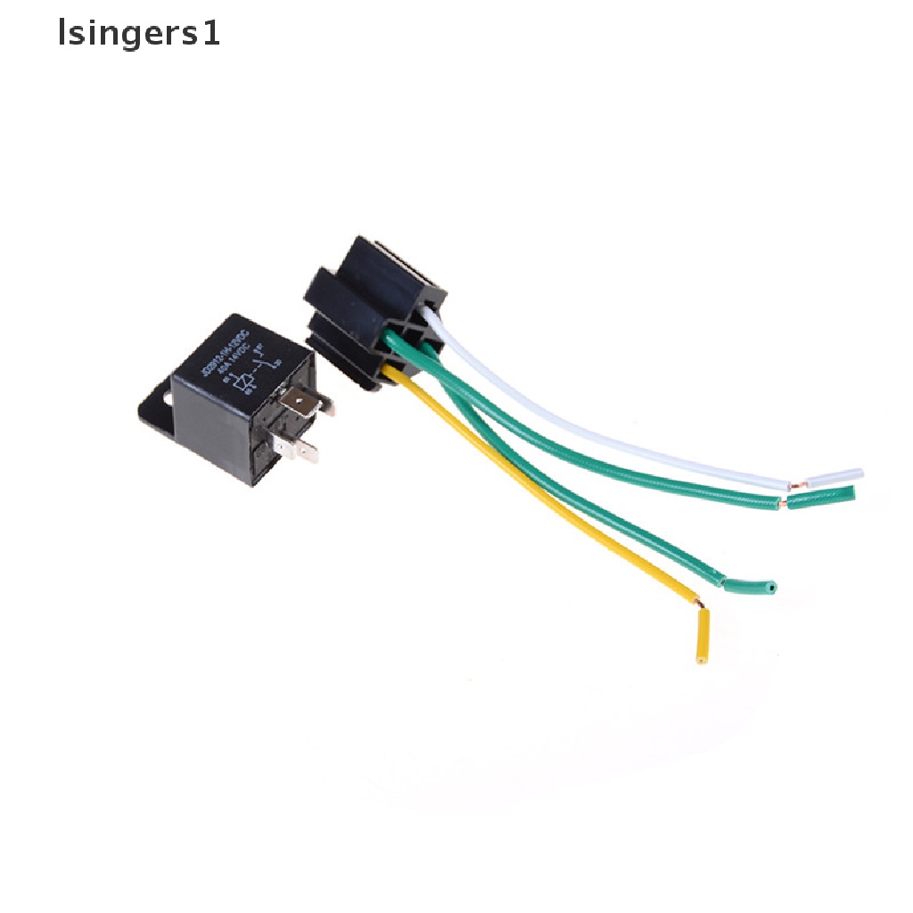 (lsingers1) 2 Set Relay 4-Pin 40amp DC 12V 40A Untuk Mobil