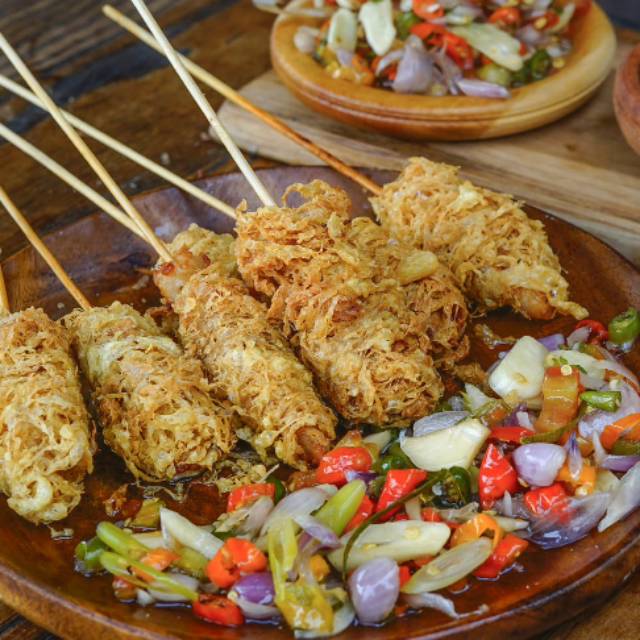 

Sate Taichan Mix Roll Egg/Sate Taichan Tikungan/Sate Taichan Goreng/Sate Taichan Telor Gulung