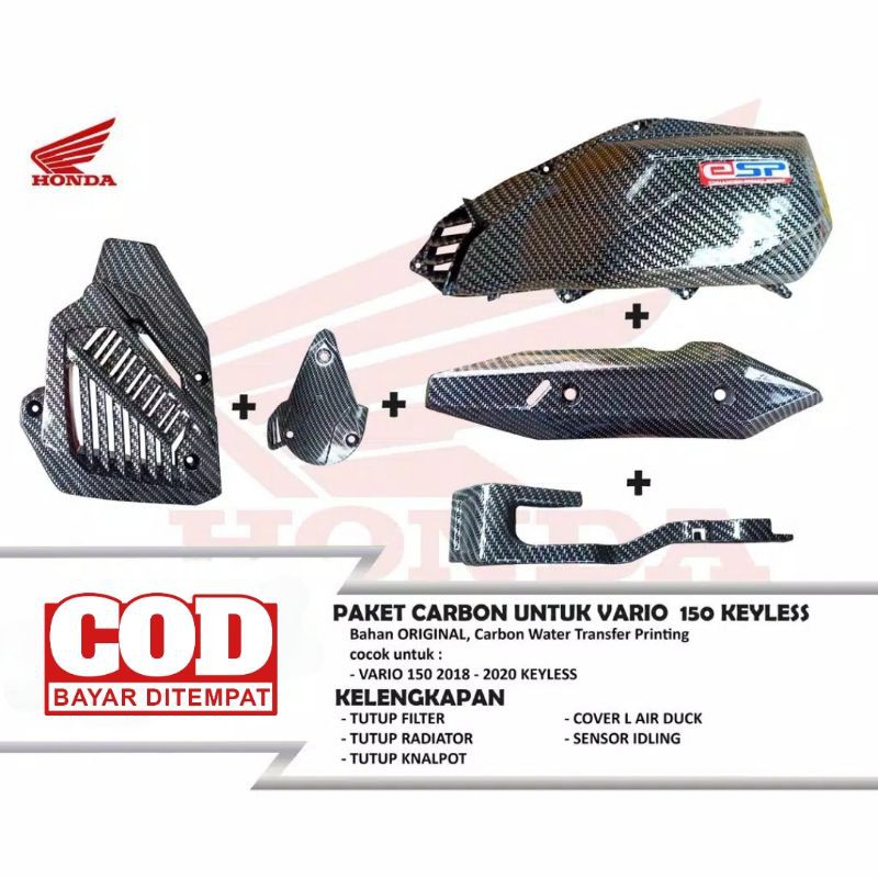 Paket carbon vario 150 keyless Vario 125 old carbon karbon