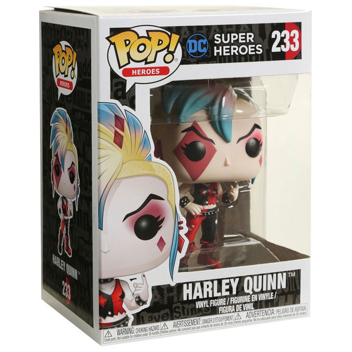 Funko POP DC Heroes - Harley Quinn (Punk - Skull Bags)