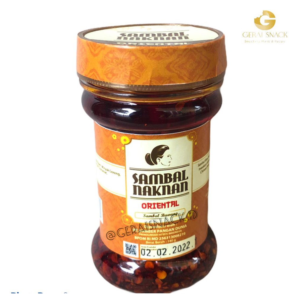 Sambal Naknan Rasa Pedas Oriental Enak Tenan Khas Masakan Oriental 140gr