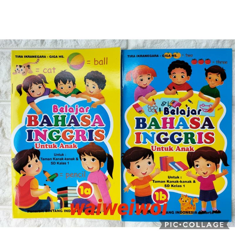 Buku Belajar Bahasa Inggris TK/Paud/SD Menulis Bahasa Inggris