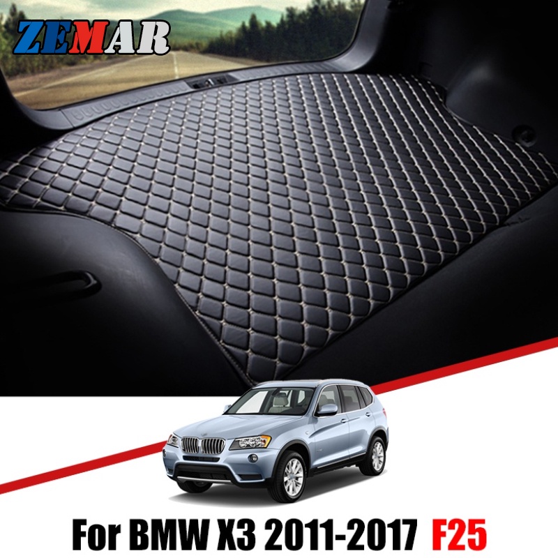 Alas Bagasi Mobil Bahan Kulit Untuk BMW X3 F25 2011 2012 2013 2014 2015 2016 2017