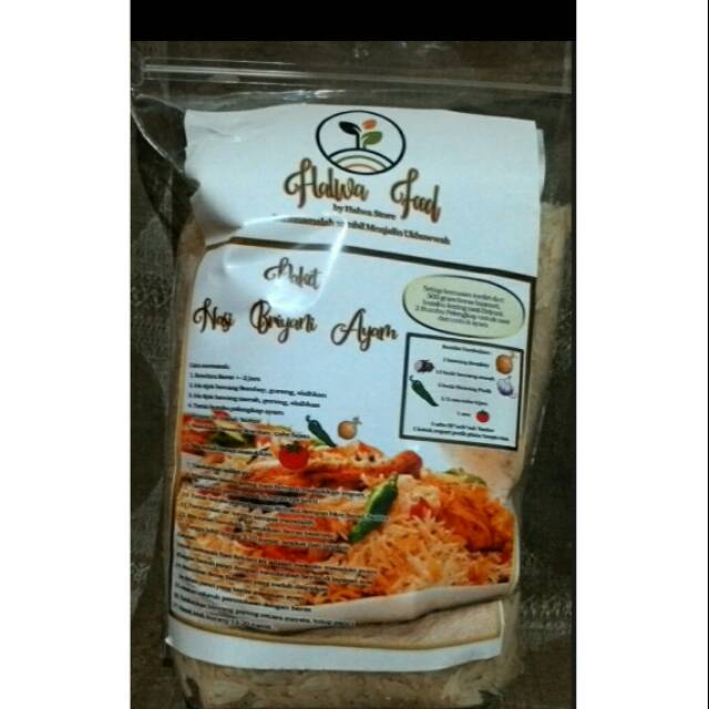 

Paket nasi Briyani 500 gram