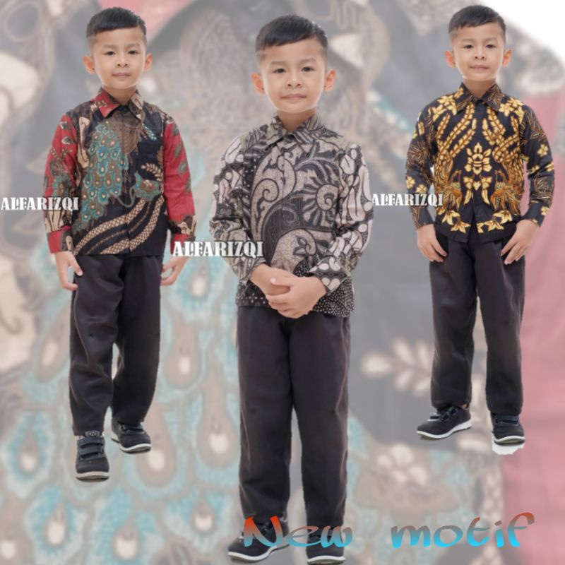 (BISA COD) KEMEJA BATIK ANAK COWOK//BAJU BATIK ANAK COWOK//BATIK ANAK LAKI LAKI// KEMEJA ANAK MODERN