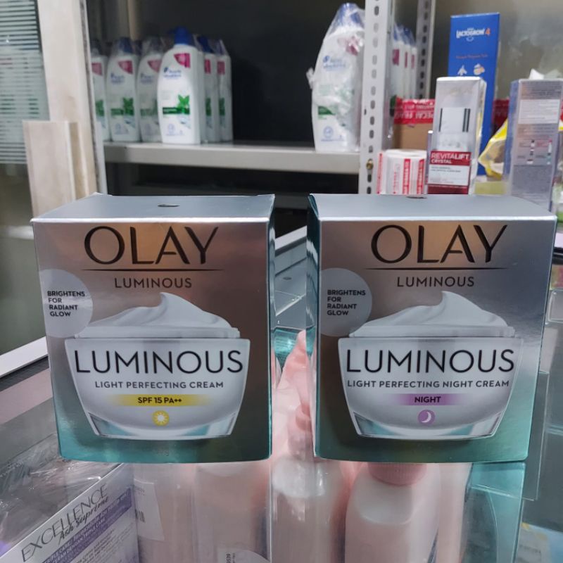 Olay Luminous Krim Pelembab UV 50 g White Radiance|Olay Krim Siang 50g|Olay Krim Malam 50g