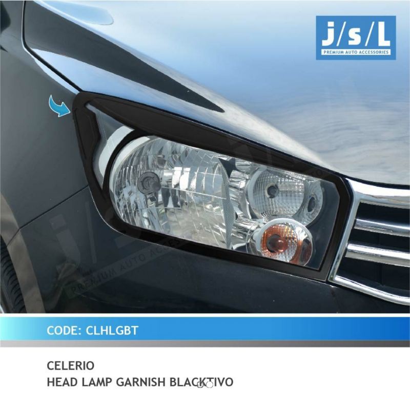 garnish lampu depan Suzuki Celerio  / head lamp garnish Chrome Hitam